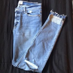 Hudson skinny ankle step hem jeans
